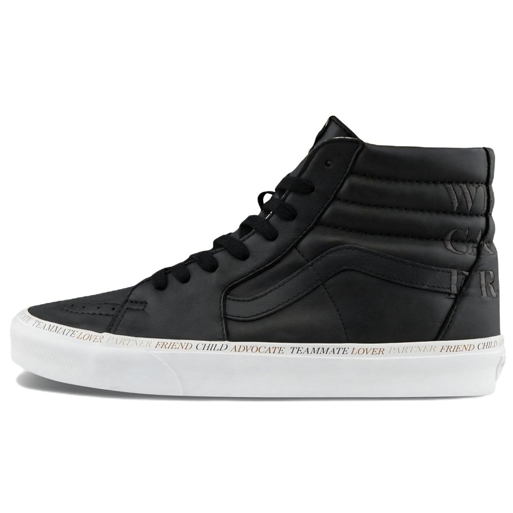 Vans Sk8-Hi Divine Energy Black Leather High Top Sneakers M4 W5.5 NWT
